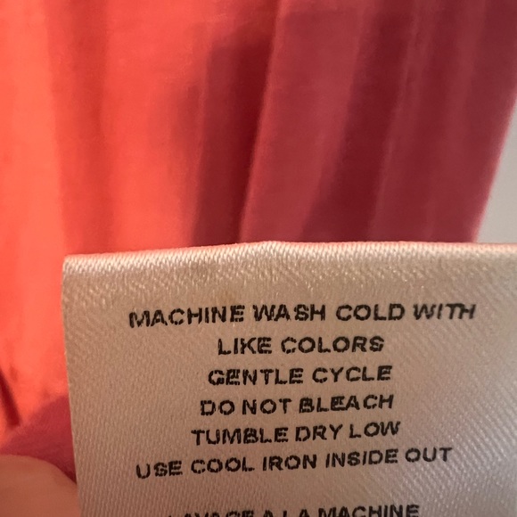 Theory Faricaem K Women’s Pink Coral Sleeveless Flowy Tunic Dress SzP Airy - Picture 6 of 11